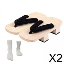 2x Authentic Japanese Wooden