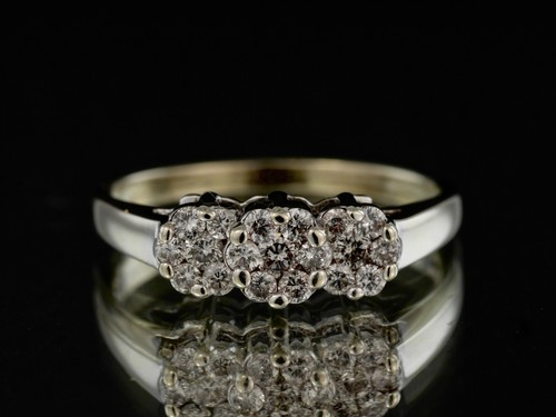 14ct three daisy flower - three,