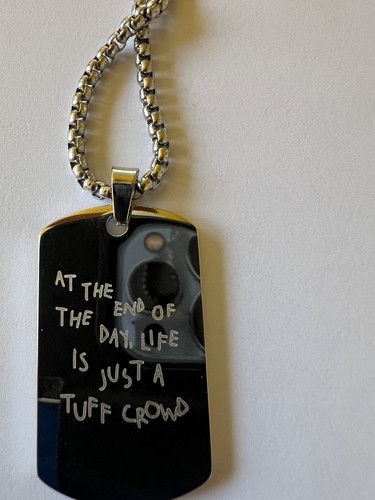 Tuff crowd dog tag silver - dog,