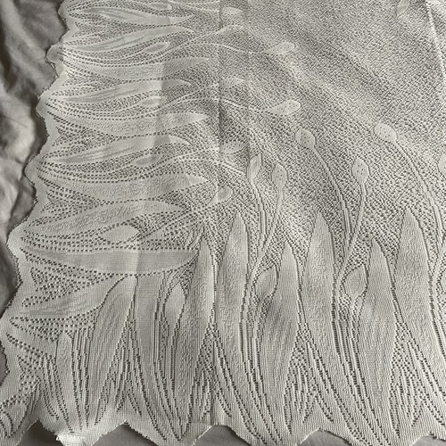 Square lace tablecloth ivory - lace,