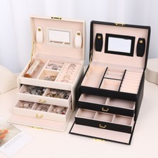 3 Layer Large Jewelry Box PU