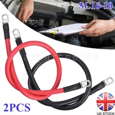 2x 6AWG Automotive Wire Auto Ground Cable Motorcycle Battery Cable Copper Set UK