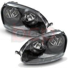 VW GOLF MK5 04-09 GTI BLACK HEADLAMPS HEADLIGHTS  PAIR LEFT & RIGHT BRAND NEW