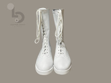 White Pro Wrestling Boots