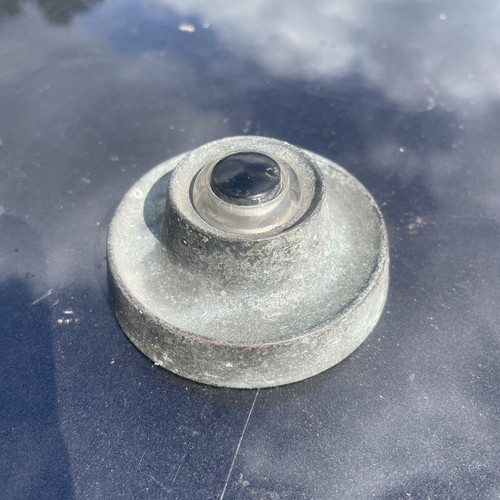 Vintage solid brass door bell - vintage,