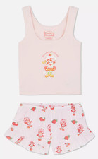 Ladies Pyjamas STRAWBERRY SHORTCAKE Women 12/14 Vest Shorts Nightwear Primark