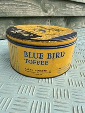 Vintage Toffee Tin Blue Bird