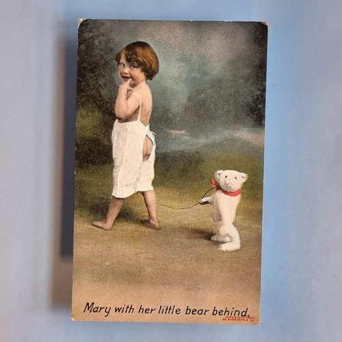 Comic postcard c1910 mary - comic,