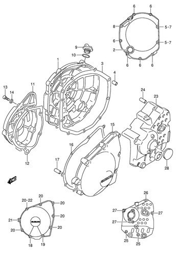 Suzuki genuine bolt gsr600 - suzuki,