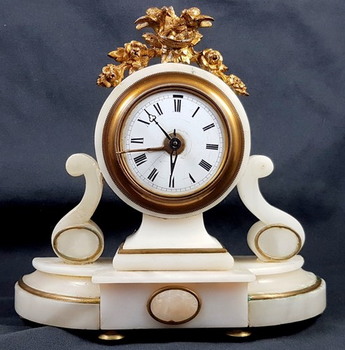 Antique mantel clock table - antique,