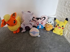 Pokemon Plush Bundle Mewtwo Butterfree Flareon Seel Pikachu Heal Ball Soft Toys
