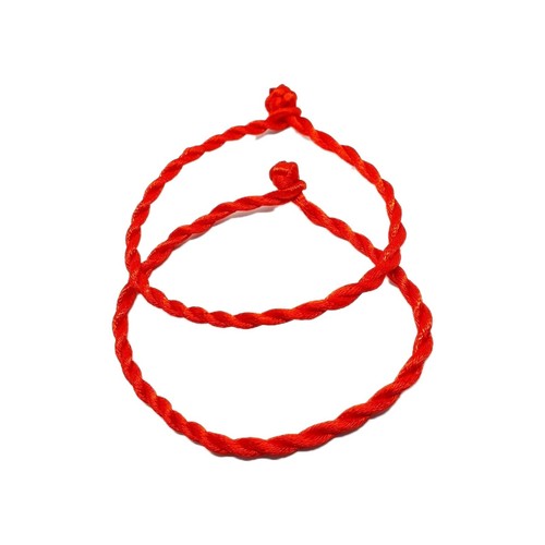 Lucky red bracelet unisex - x,