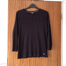Maine Cotton Brown Top Ladies