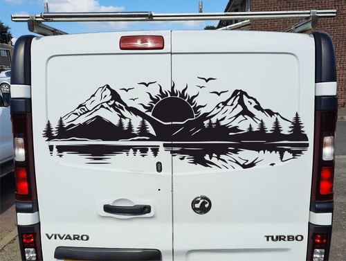 Mountains sun car - mountains,