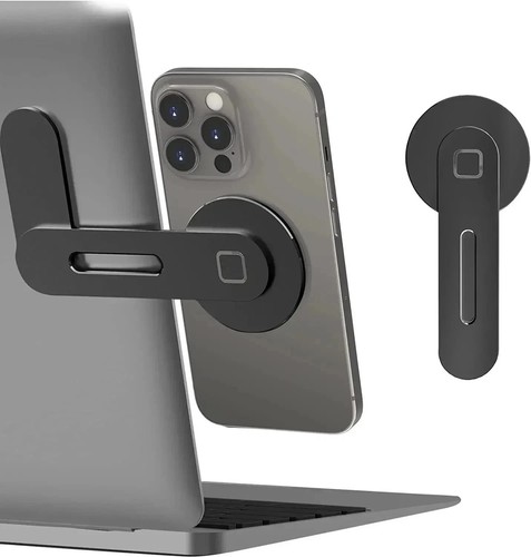 Magnetic laptop phone holder - laptop,