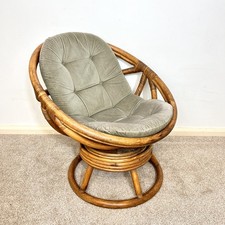 Vintage swivel armchair cane - vintage,