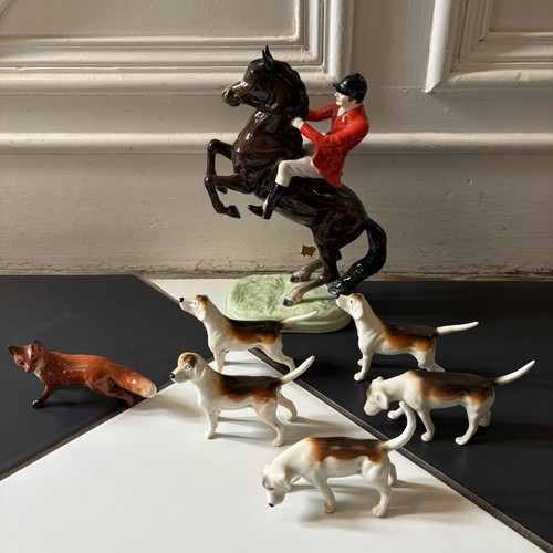 Beswick hunt scene huntsman - beswick,