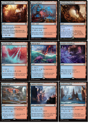 Izzet lands commander deck - x,