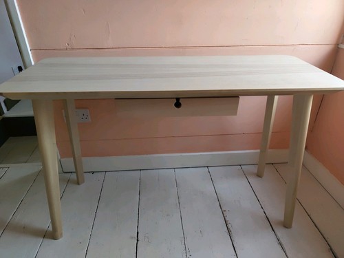 Ikea desk with single - ikea,