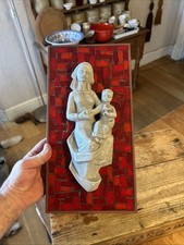 Vintage Large Mid-Century Red