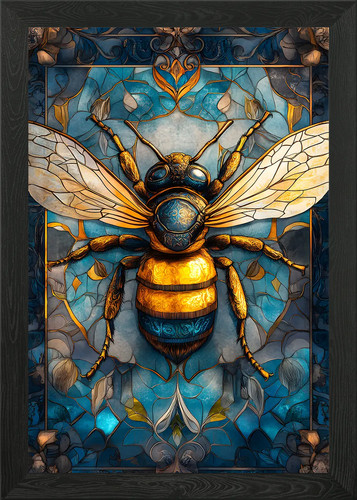Bee beautiful - bee, framed