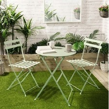 3PC Metal Patio Bistro Set