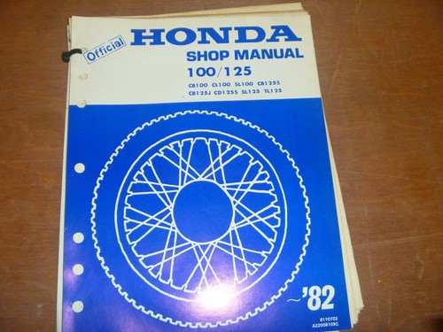 1982 honda cd125s sl125 tl125 - 1982,
