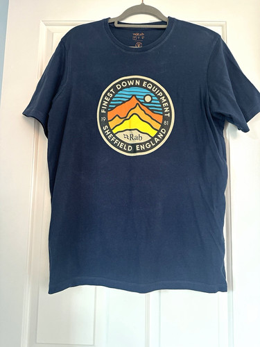 Rab men blue logo graphic - blue,
