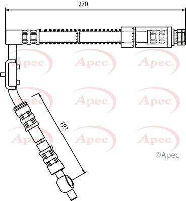 Apec front left brake - left, for