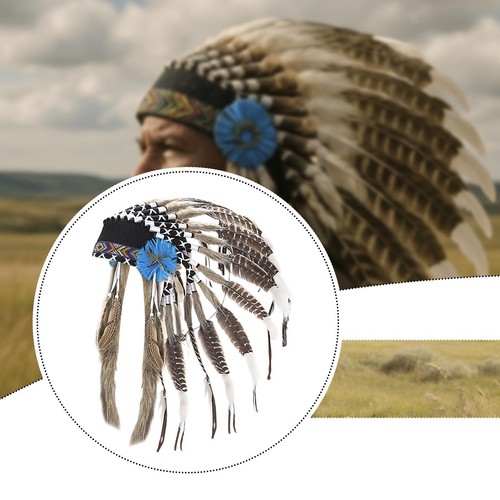 Artificial feather headdress - feather,