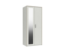 One Call Furniture Marlow 2 Door Combi Robe with Mirror. Ex-Display