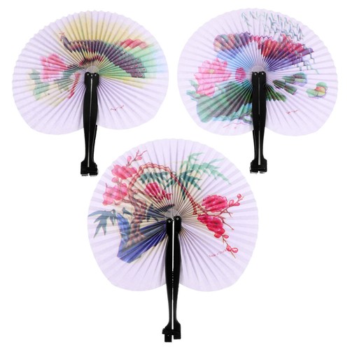 Pcs portable folding fans - 3,