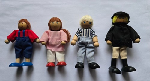 Elc wooden dolls 4 - elc, 4"
