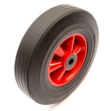 10'' Wheel Solid Rubber Tyre 250mm 200kg 16mm Bushes 50mm Offset Hub Sack Truck
