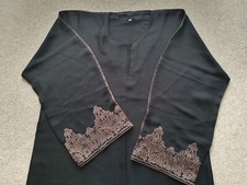 MEDIUM 54" BN Saudi abaya Burkha farasha Jalabiya maxi gown dress kaftan