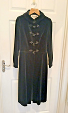 Vintage Jaeger Black Velvet Victoriana Goth Gothic Frock Coat 12 10 Unique
