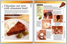 Choc. Nut Torte With Cinnamon Basil Cooking Secret World Of Herbs Fact File Card