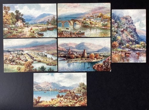 Tuck oilette postcard set 6 - oilette,