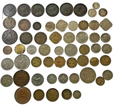 British Colonial Coin Collection Hong Kong India Ceylon Africa Victoria - QEII