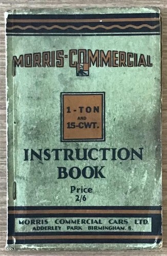 Morris commercial instruction - commercial,