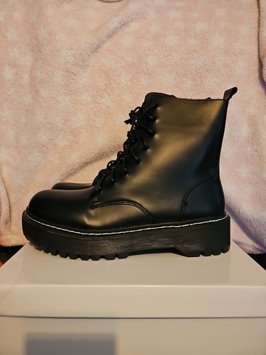 Military style black - black, boots