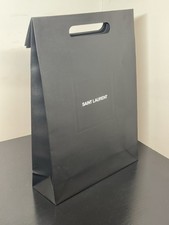 Authentic YSL Saint Laurent, Black Shopping Carrier Paper Bag Gift