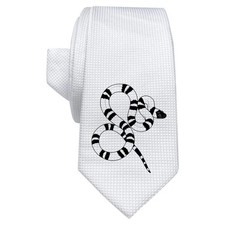 'Milk Snake' White Tie /
