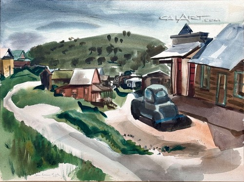 1951 california watercolor - 1951,
