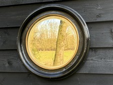 EBONISED VICTORIAN OVAL MIRROR