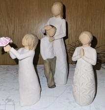 3 x Willow Tree figurines - 'A Tree a Prayer', 'Thank You' and 'Mother and Son'