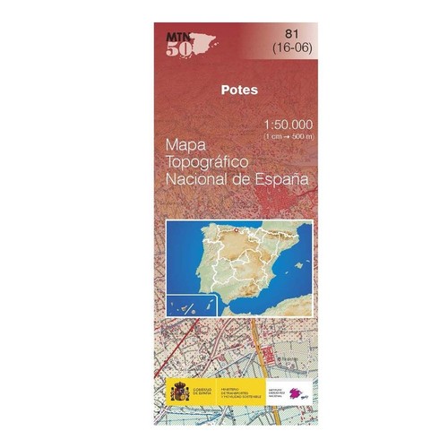 Spain map 0081 - potes, hiking
