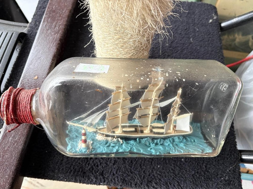 Vintage ships model ship a - ship, in
