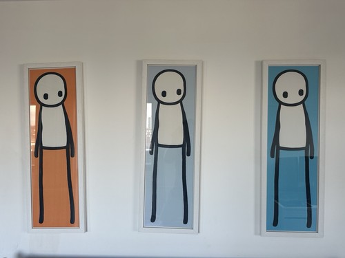 Three stik posters - three, framed