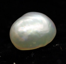 1.17 Ct Natural Basra Pearl 6 x 5 mm Uneven Cabochon No Nucleus Saltwater Gem